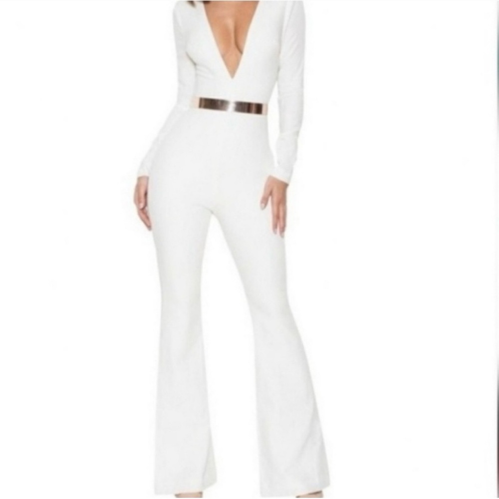 House of CB White Jumpsuit